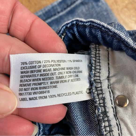 Xhilaration Embellished Jean Shorts Size XS 4/5 - Picture 6 of 6